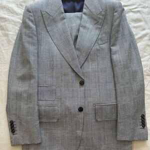 Suitsupply Grey Check linen/cotton Suit